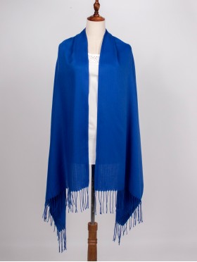 Solid Color Shawl Scarf W/ Tassels